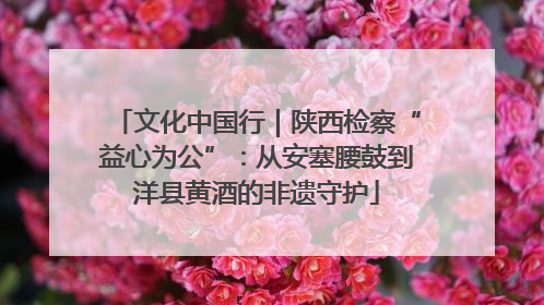 文化中国行｜陕西检察“益心为公”：从安塞腰鼓到洋县黄酒的非遗守护