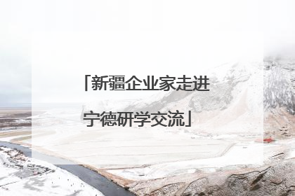 新疆企业家走进宁德研学交流