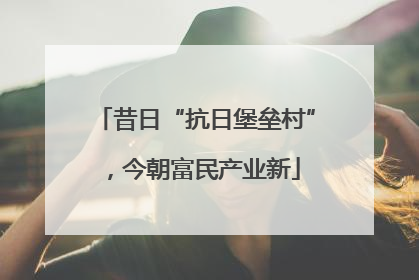 昔日“抗日堡垒村”，今朝富民产业新