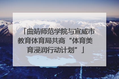 曲靖师范学院与宣威市教育体育局共商“体育美育浸润行动计划”
