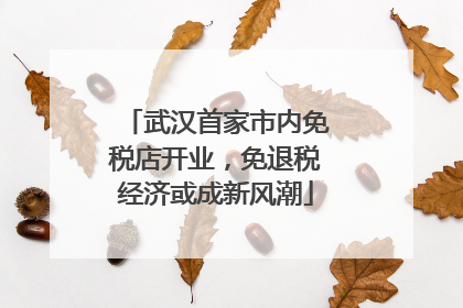 武汉首家市内免税店开业，免退税经济或成新风潮