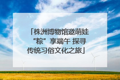 株洲博物馆邀萌娃“粽”享端午 探寻传统习俗文化之旅