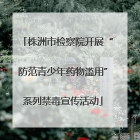 株洲市检察院开展“防范青少年药物滥用”系列禁毒宣传活动