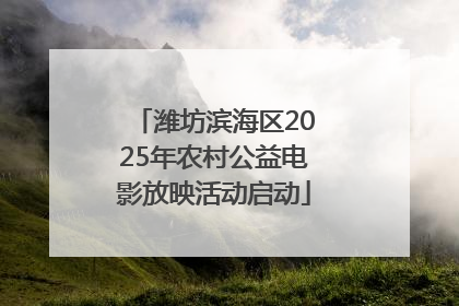 潍坊滨海区2025年农村公益电影放映活动启动