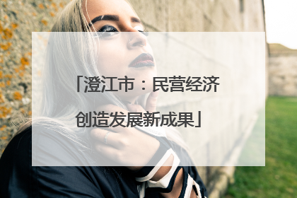 澄江市：民营经济创造发展新成果