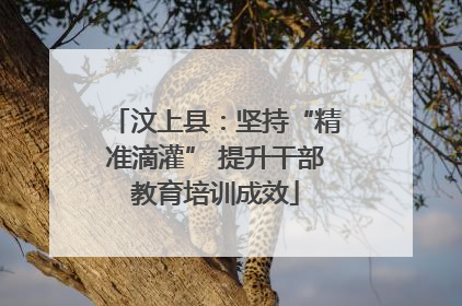 汶上县：坚持“精准滴灌” 提升干部教育培训成效