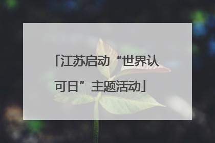 江苏启动“世界认可日”主题活动