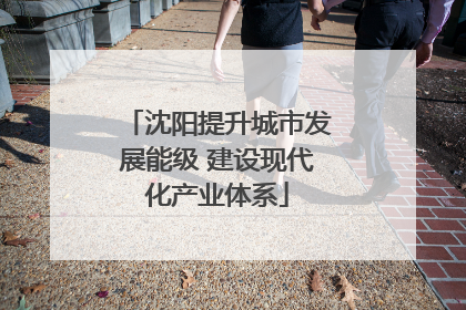 沈阳提升城市发展能级 建设现代化产业体系