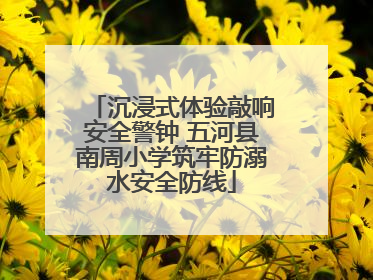 沉浸式体验敲响安全警钟 五河县南周小学筑牢防溺水安全防线