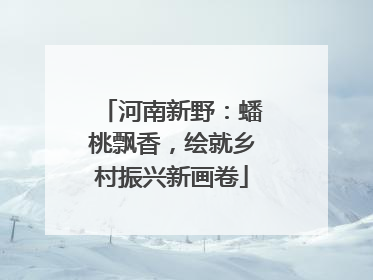 河南新野：蟠桃飘香，绘就乡村振兴新画卷