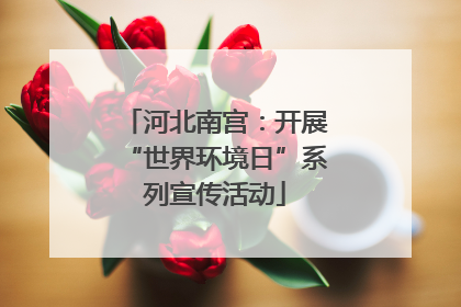 河北南宫：开展“世界环境日”系列宣传活动