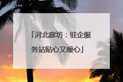 河北廊坊：驻企服务站贴心又暖心