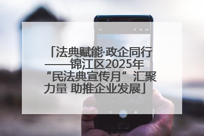 法典赋能·政企同行——锦江区2025年“民法典宣传月”汇聚力量 助推企业发展