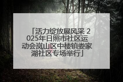 活力绽放展风采 2025年日照市社区运动会岚山区中楼镇娄家湖社区专场举行