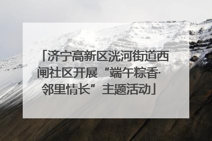 济宁高新区洸河街道西闸社区开展“端午粽香·邻里情长”主题活动