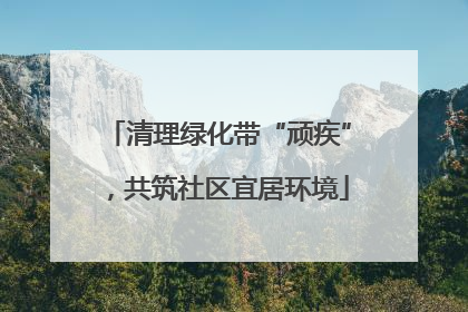 清理绿化带“顽疾”，共筑社区宜居环境