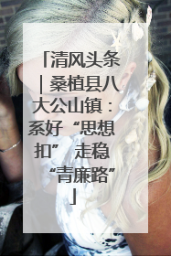 清风头条｜桑植县八大公山镇：系好“思想扣” 走稳“青廉路”