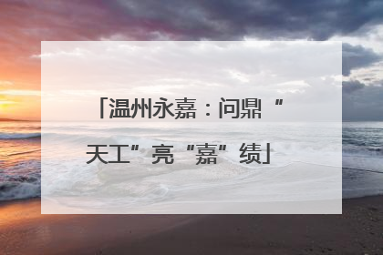 温州永嘉：问鼎“天工”亮“嘉”绩
