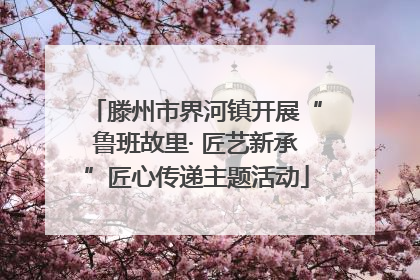 滕州市界河镇开展“鲁班故里· 匠艺新承”匠心传递主题活动