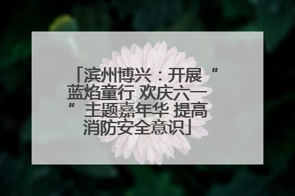 滨州博兴：开展“蓝焰童行 欢庆六一”主题嘉年华 提高消防安全意识