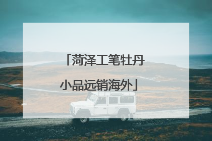 菏泽工笔牡丹小品远销海外