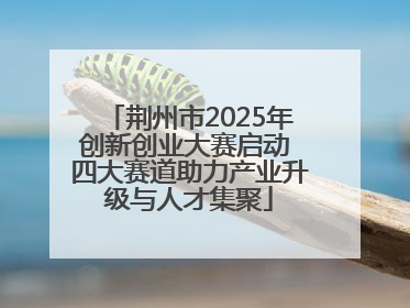 荆州市2025年创新创业大赛启动 四大赛道助力产业升级与人才集聚