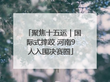 聚焦十五运｜国际式摔跤 河南9人入围决赛圈