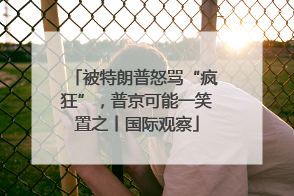被特朗普怒骂“疯狂”，普京可能一笑置之丨国际观察