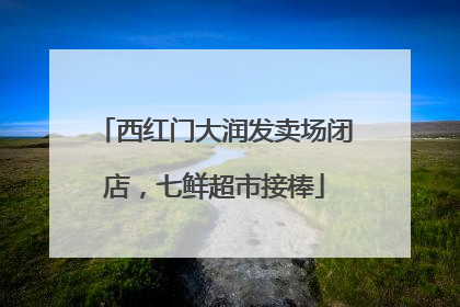 西红门大润发卖场闭店，七鲜超市接棒