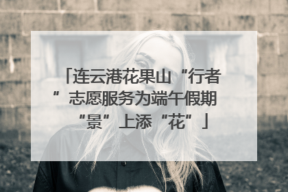 连云港花果山“行者”志愿服务为端午假期“景”上添“花”