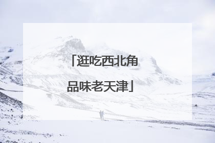 逛吃西北角 品味老天津