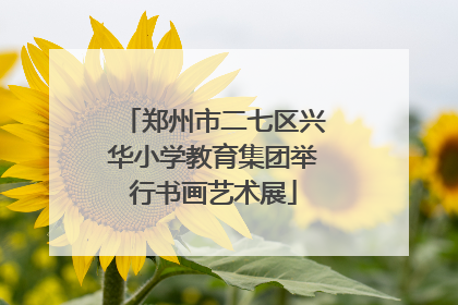 郑州市二七区兴华小学教育集团举行书画艺术展