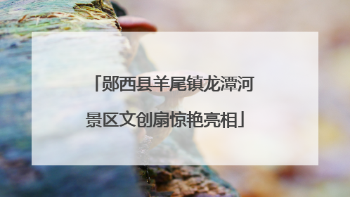 郧西县羊尾镇龙潭河景区文创扇惊艳亮相