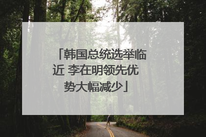 韩国总统选举临近 李在明领先优势大幅减少