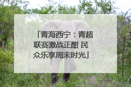 青海西宁：青超联赛激战正酣 民众乐享周末时光