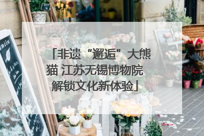 非遗“邂逅”大熊猫 江苏无锡博物院解锁文化新体验