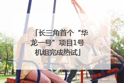 长三角首个“华龙一号”项目1号机组完成热试