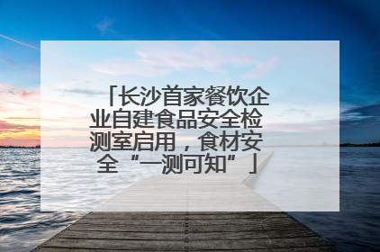 长沙首家餐饮企业自建食品安全检测室启用，食材安全“一测可知”