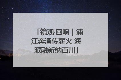镜观·回响｜浦江奔涌传薪火 海派融新纳百川