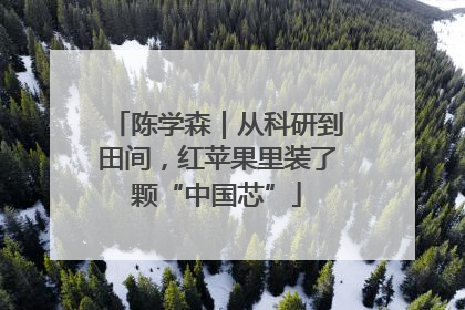 陈学森｜从科研到田间，红苹果里装了颗“中国芯”