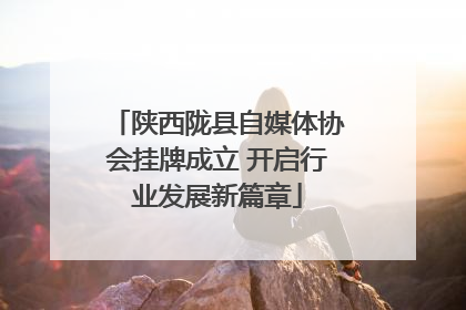 陕西陇县自媒体协会挂牌成立 开启行业发展新篇章
