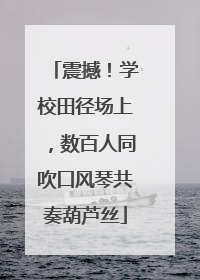 震撼！学校田径场上，数百人同吹口风琴共奏葫芦丝