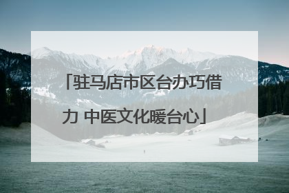 驻马店市区台办巧借力 中医文化暖台心
