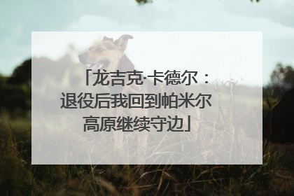 龙吉克·卡德尔：退役后我回到帕米尔高原继续守边