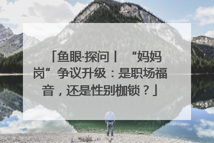鱼眼·探问丨 “妈妈岗”争议升级：是职场福音，还是性别枷锁？