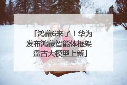 鸿蒙6来了！华为发布鸿蒙智能体框架 盘古大模型上新