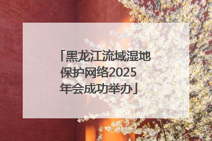 黑龙江流域湿地保护网络2025年会成功举办
