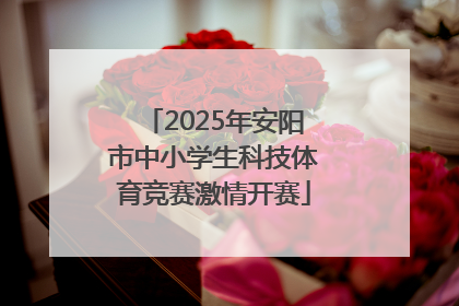 2025年安阳市中小学生科技体育竞赛激情开赛