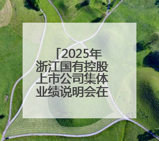 2025年浙江国有控股上市公司集体业绩说明会在杭举办