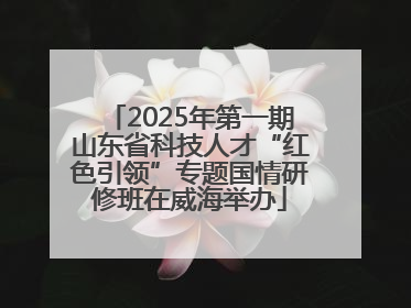 2025年第一期山东省科技人才“红色引领”专题国情研修班在威海举办